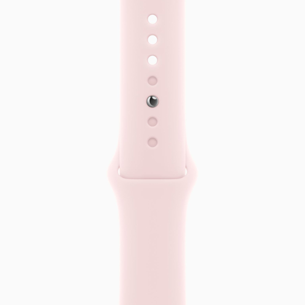 آلبوم ساعت اپل سری 9 Apple Watch Series 9 Pink Aluminum Case with Light Pink Sport Band 41mm، آلبوم ساعت اپل سری 9 بدنه آلومینیومی صورتی و بند اسپرت صورتی 41 میلیمتر
