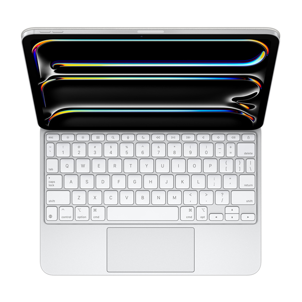 تصاویر مجیک کیبورد برای آیپد پرو 11 اینچ M4 رنگ سفید، تصاویر Magic Keyboard for iPad Pro 11 inch M4 White