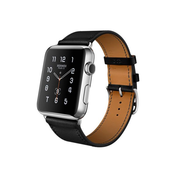 ویدیو ساعت اپل هرمس Apple Watch Hermes Single Tour 38 mm Black Noir Leather Band، ویدیو ساعت اپل هرمس تک دور 38 میلیمتر بدنه استیل و بند چرمی نویر مشکی