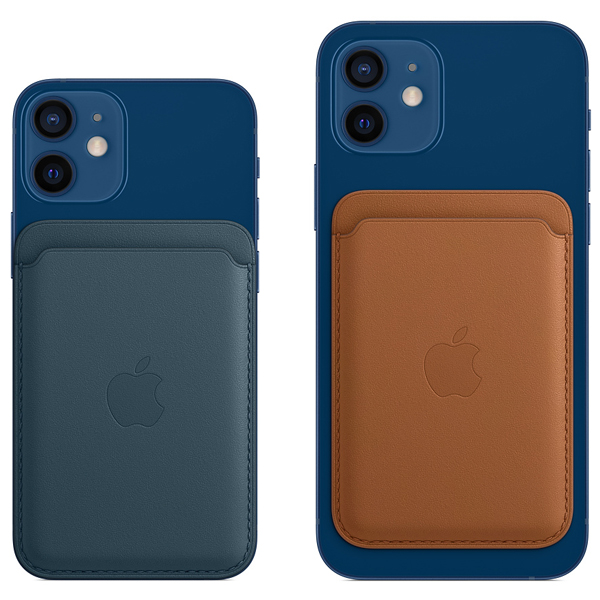 گالری iPhone Leather Wallet with MagSafe Baltic Blue، گالری کیف چرمی آهن ربایی آیفون رنگ آبی