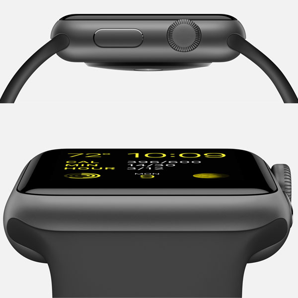 ویدیو ساعت اپل بدنه آلومینیوم خاکستری بند اسپرت مشکی 38 میلیمتر، ویدیو Apple Watch Watch Gray Aluminum Case Black Sport Band 38mm
