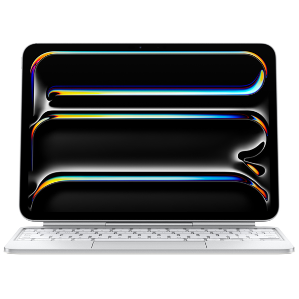 عکس Magic Keyboard for iPad Pro 11 inch M4 White، عکس مجیک کیبورد برای آیپد پرو 11 اینچ M4 رنگ سفید