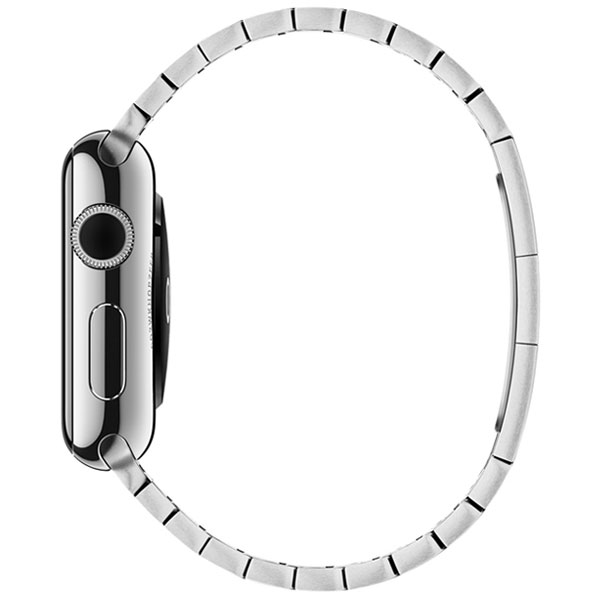 عکس ساعت اپل بدنه استیل بند دستبندی استیل 38 میلیمتر، عکس Apple Watch Watch Stainless Steel Case with Link Bracelet Band 38mm