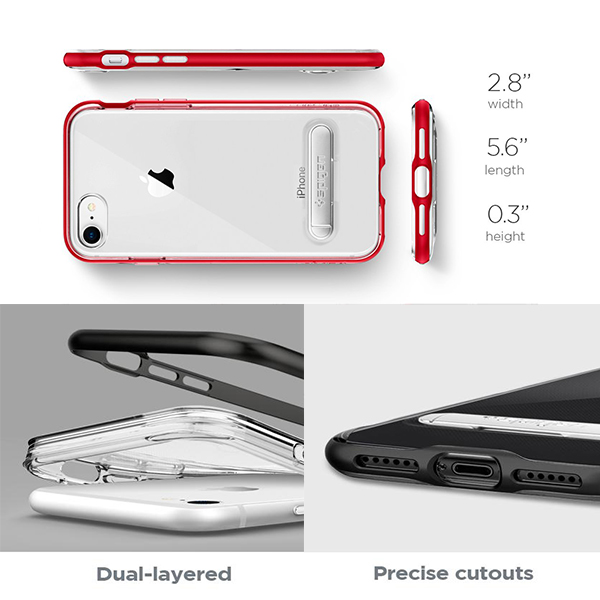 ویدیو iPhone 8/7 Plus Case Spigen Crystal Hybrid، ویدیو قاب آیفون 8/7 پلاس اسپیژن مدل Crystal Hybrid