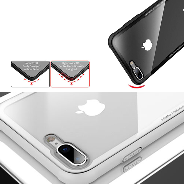 آلبوم iPhone 8/7 Plus Case QY Crystal Shield، آلبوم قاب آیفون 8/7 پلاس کیو وای مدل Crystal Shield