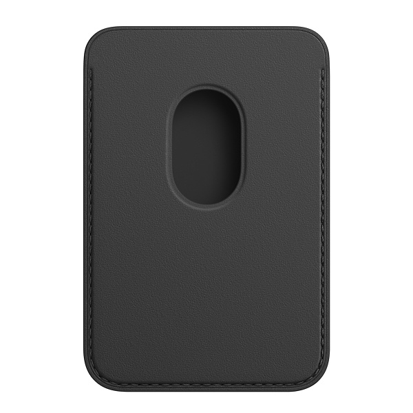 عکس iPhone Leather Wallet with MagSafe Black، عکس کیف چرمی آهن ربایی آیفون رنگ مشکی