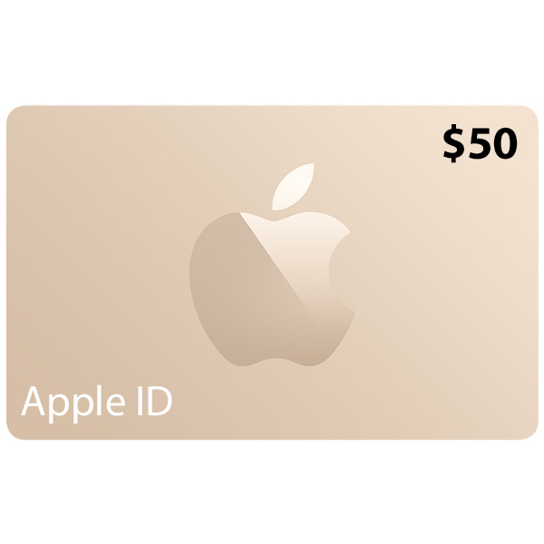 تصاویر اپل آیدی با گیفت کارت 50 دلاری، تصاویر Apple ID with Gift Card 50 $
