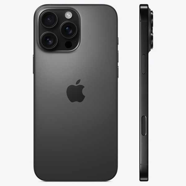 عکس آیفون 16 پرو مکس 256 گیگابایت تیتانیوم مشکی دو سیم کارت، عکس iPhone 16 Pro Max 256GB Black Titanium ZA/A