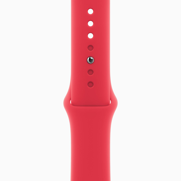 آلبوم ساعت اپل سری 9 بدنه آلومینیومی قرمز و بند اسپرت قرمز 41 میلیمتر، آلبوم Apple Watch Series 9 Red Aluminum Case with Red Sport Band 41mm