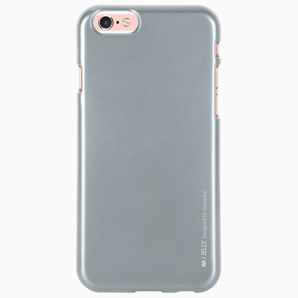 تصاویر قاب گوسپری نقره ای مناسب برای آیفون 4.7 اینچی، تصاویر Goospery i Jelly Case for iPhone 4.7 inch - silver