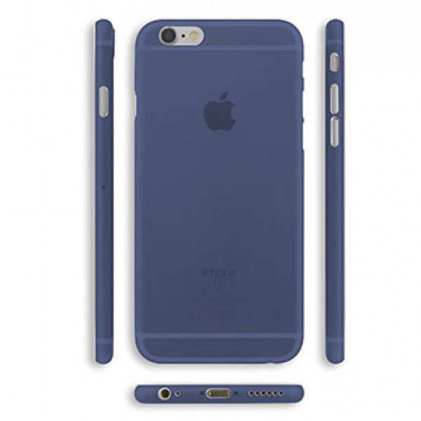 عکس قاب آیفون 6 اس و 6 اوزاکی ژله ای 0.3 آبی، عکس iPhone 6S/6 Case Ozaki 0.3 Jelly Pro dark Blue OC550