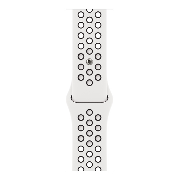 آلبوم ساعت اپل اس ای 2 نایکی Apple Watch SE2 Nike Silver Aluminum Case with Summit White/Black Nike Sport Band 44mm، آلبوم ساعت اپل اس ای 2 نایکی بدنه آلومینیومی نقره ای و بند نایکی اسپرت سفید 44 میلیمتر