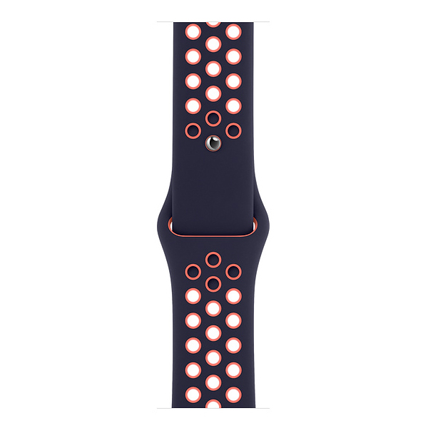 آلبوم ساعت اپل سری 6 نایکی Apple Watch Series 6 Nike Silver Aluminum Case with Blue Black/Bright Mango Nike Sport Band 44mm، آلبوم ساعت اپل سری 6 نایکی بدنه آلومینیم نقره ای و بند نایکی سورمه ای و نارنجی 44 میلیمتر