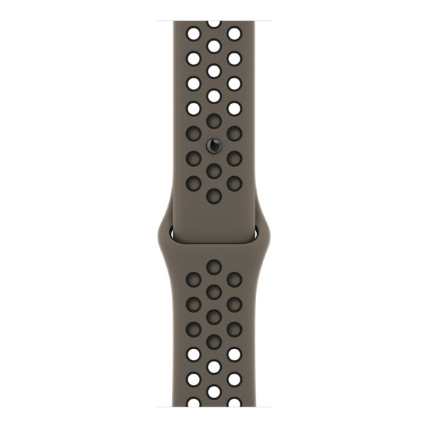 آلبوم ساعت اپل سری 8 نایکی Apple Watch Series 8 Nike Starlight Aluminum Case with Olive Grey/Black Nike Sport Band 45mm، آلبوم ساعت اپل سری 8 نایکی بدنه آلومینیومی استارلایت و بند نایکی اسپرت زیتونی مشکی 45 میلیمتر