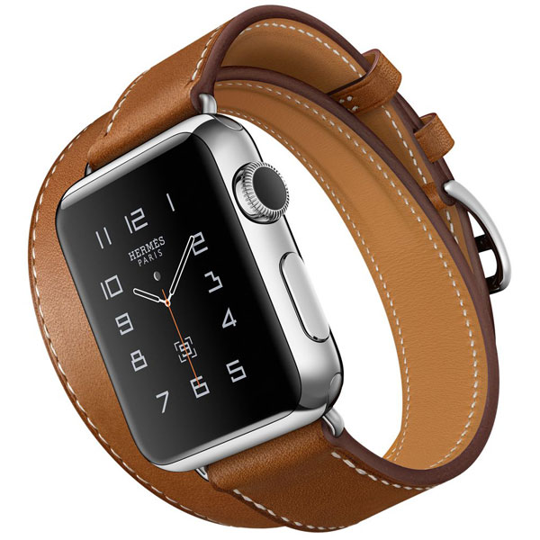 تصاویر ساعت اپل هرمس دو دور 38 میلیمتر بدنه استیل و بند چرمی قهواه ای فاو بارن، تصاویر Apple Watch Hermes Double Tour 38 mm Brown Fauve Barenia Leather Band