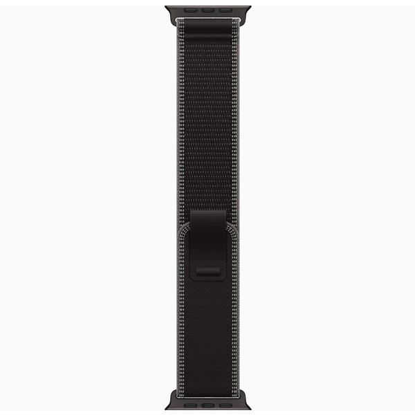 آلبوم ساعت اپل اولترا 3 بدنه تیتانیوم مشکی و بند مشکی تریل، آلبوم Apple Watch Ultra 3 Black Titanium Case with Black Charcoal Trail Loop