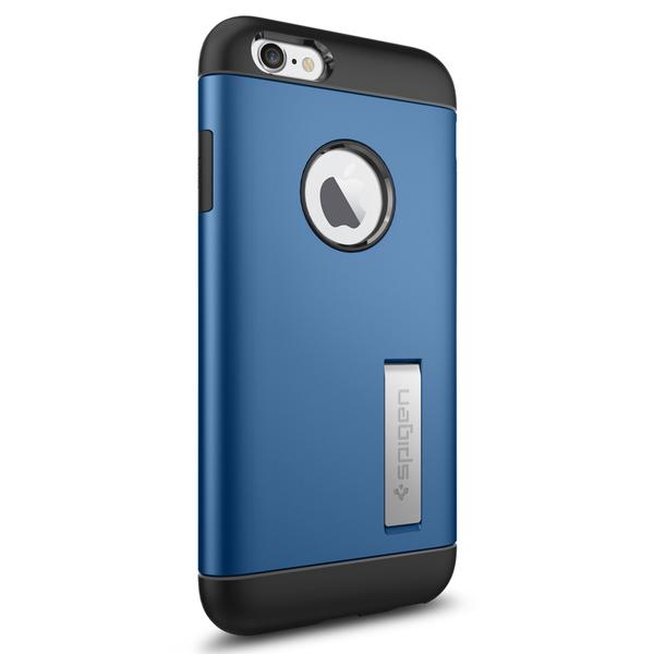 عکس قاب اسپیگن مدل Slim Armor آبی مناسب برای آیفون 6 و 6 اس، عکس iPhone 6s/6 Case Spigen Slim Armor Blue