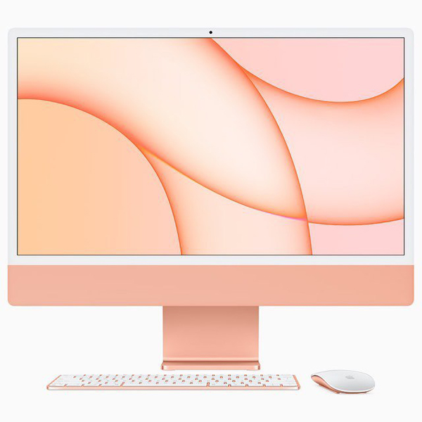 تصاویر آی مک 24 اینچ M1 نارنجی کاستمایز هارد 1 ترابایت رم 16 گیابایت سال 2021، تصاویر iMac 24 inch M1 Orange CTO 8-Core GPU 1TB-16GB 2021