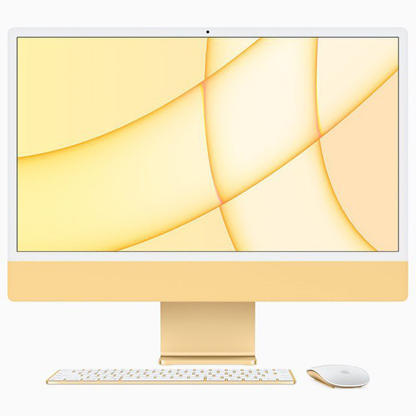 iMac 24 inch M1 Yellow CTO 8-Core GPU 2TB-16GB 2021، آی مک 24 اینچ M1 زرد سفارشی هارد 2 ترابایت رم 16 گیگابایت سال 2021