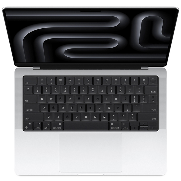 عکس مک بوک پرو ام 3 مدل MR7J3 نقره ای 14 اینچ 2023، عکس MacBook Pro M3 MR7J3 Silver 14 inch 2023