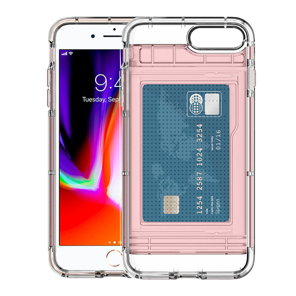 عکس قاب آیفون 8/7 پلاس اسپیژن مدل Crystal Wallet، عکس iPhone 8/7 Plus Case Spigen Crystal Wallet
