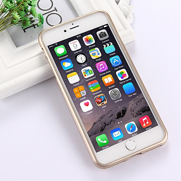 عکس قاب گوسپری طلایی مناسب برای آیفون 4.7 اینچی، عکس Goospery i Jelly Case for iPhone 4.7 inch - Gold