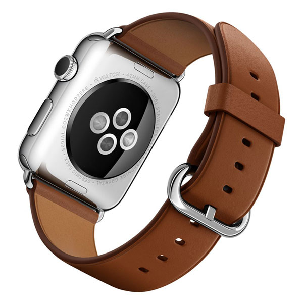 آلبوم ساعت اپل Apple Watch Watch Stainless Steel Case With Saddle Brown Classic Buckle 42m، آلبوم ساعت اپل بدنه استیل بند قهوه ای سگک کلاسیک 42 میلیمتر