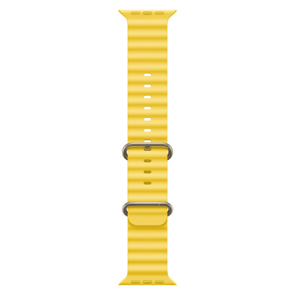 آلبوم ساعت اپل اولترا بدنه تیتانیوم و بند اوشن زرد، آلبوم Apple Watch Ultra Titanium Case with Yellow Ocean Band