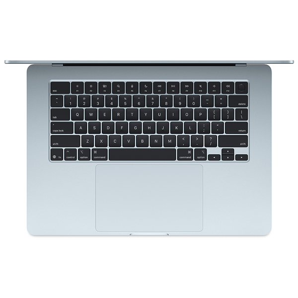 عکس مک بوک ایر MacBook Air 15 inch M5 MDVU4 Sky Blue 2026، عکس مک بوک ایر 15 اینچ M5 مدل MDVU4 آبی 2026