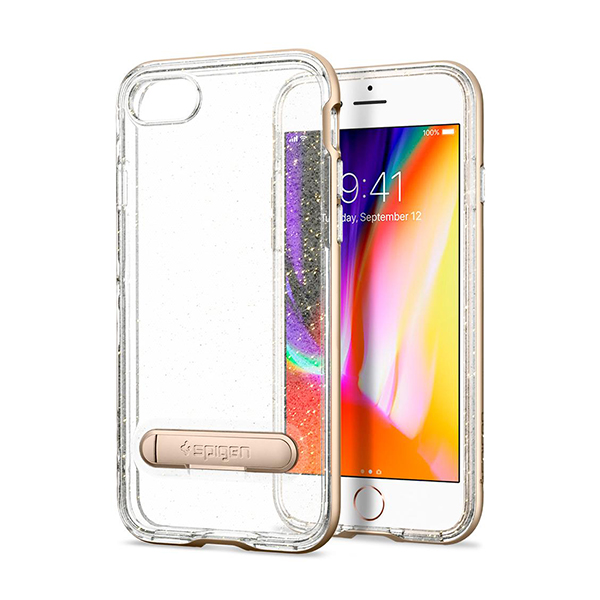 عکس iPhone 8/7 Case Spigen Crystal Hybrid Glitter، عکس قاب آیفون 8/7 اسپیژن مدل Crystal Hybrid Glitter