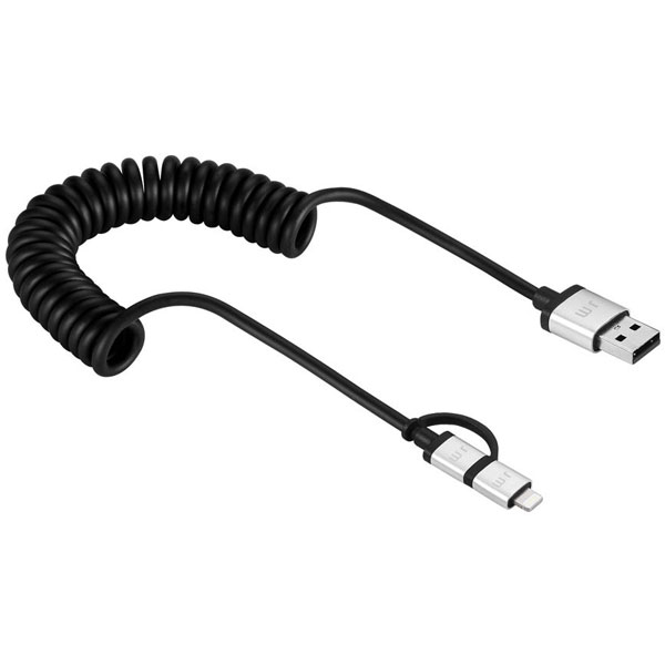 تصاویر کابل آیفون جاست موبایل مدل آلو کابل توییست، تصاویر iPhone Cable Just Mobil AluCable Duo Twist dc-189