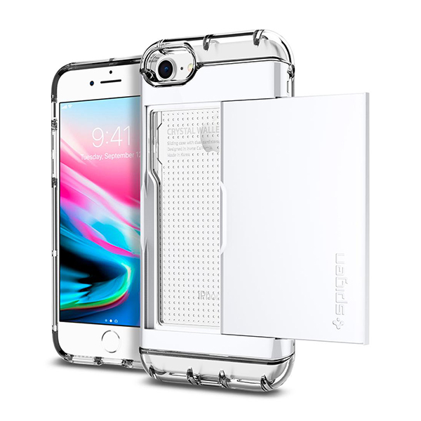 ویدیو iPhone 8/7 Case Spigen Crystal Wallet، ویدیو قاب آیفون 8/7 اسپیژن مدل Crystal Wallet