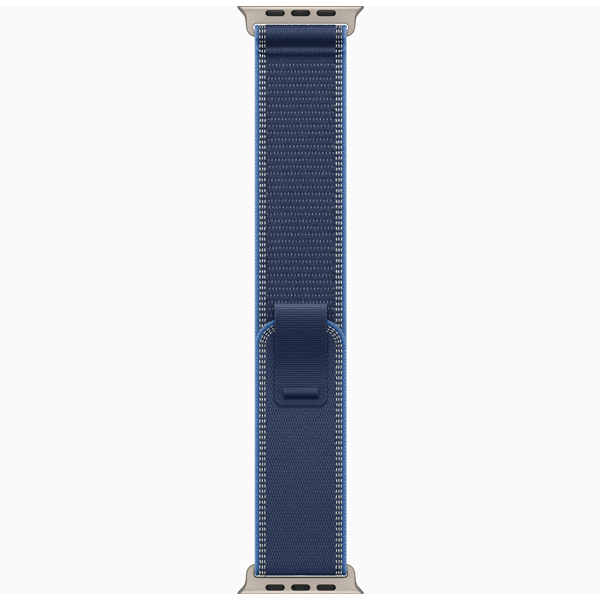 آلبوم ساعت اپل اولترا 3 بدنه تیتانیوم نچرال و بند تریل آبی، آلبوم Apple Watch Ultra 3 Natural Titanium Case with Blue/Bright Blue Trail Loop