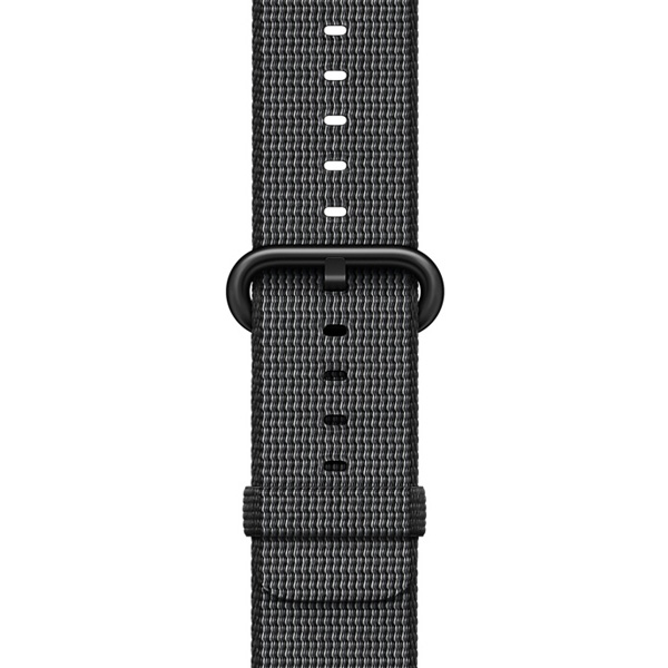 آلبوم ساعت اپل سری 2 بدنه آلومینیوم خاکستری و بند نایلون مشکی 38 میلیمتر، آلبوم Apple Watch Series 2 Space Gray Aluminum Case with Black Woven Nylon 38 mm