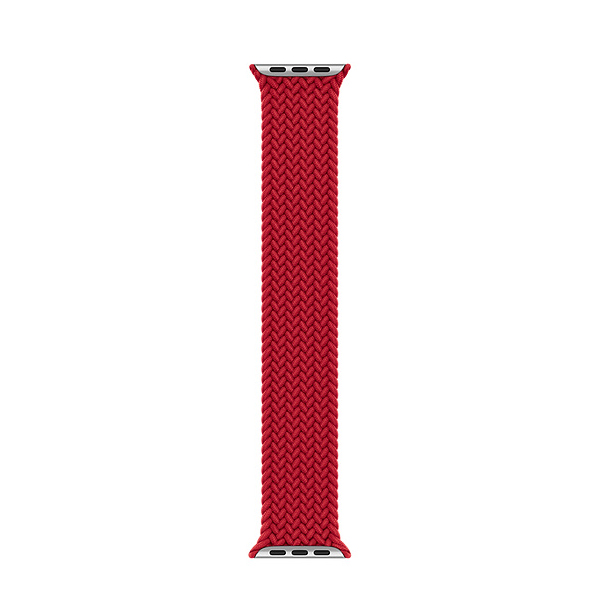آلبوم ساعت اپل سری 6 جی پی اس بدنه آلومینیم قرمز و بند سولو لوپ بافته شده قرمز 44 میلیمتر، آلبوم Apple Watch Series 6 GPS RED Aluminum Case with RED Braided Solo Loop 44mm