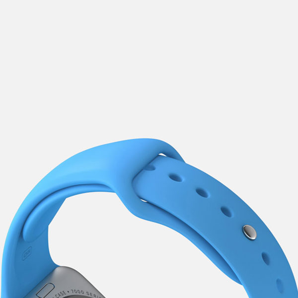 گالری ساعت اپل بدنه آلومینیوم نقره ای بند اسپرت آبی 38 میلیمتر، گالری Apple Watch Watch Silver Aluminum Case Blue Sport Band 38mm