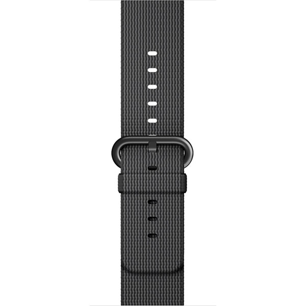 ویدیو ساعت اپل بدنه آلومینیوم خاکستری بند نایلونی بافته شده مشکی 38 میلیمتر، ویدیو Apple Watch Watch Gray Aluminum Case with Black Woven Nylon 38mm