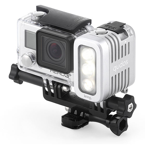 گالری نور فیلمبرداری Knog مدل Qudos مناسب برای دوربین های ورزشی GoPro، گالری Knog Qudos Action 6 Pack For GoPro