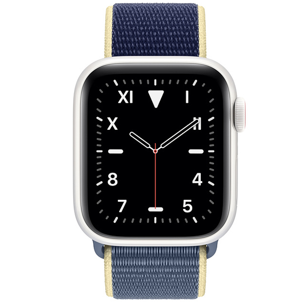 عکس ساعت اپل سری 5 ادیشن Apple Watch Series 5 Edition White Ceramic Case with Alaskan Blue Sport Loop 40mm، عکس ساعت اپل سری 5 ادیشن بدنه سرامیک سفید و بند اسپرت لوپ آبی 40 میلیمتر Alaskan Blue