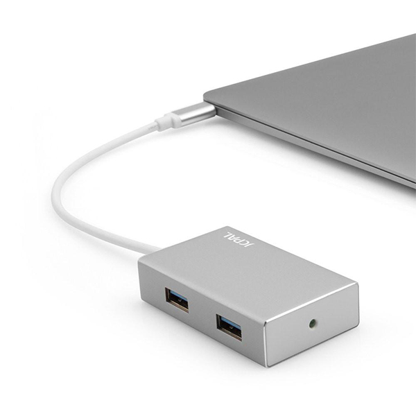 تصاویر هاب مک بوک 12 اینچ جی سی پال ، USB-C به 4 پورت USB 3.0، تصاویر JCPAL LiNX Ultra Slim USB-C to USB 3.0 Hub (4 Port)