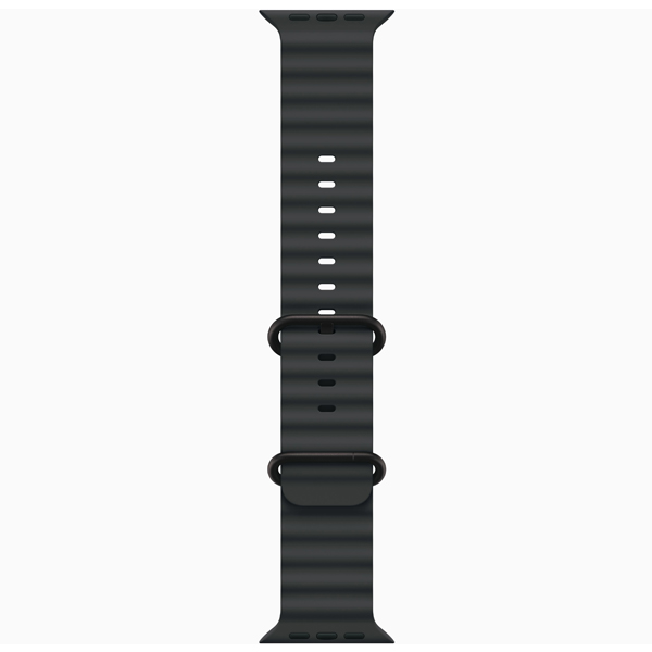 آلبوم ساعت اپل اولترا 3 بدنه تیتانیوم مشکی و بند اوشن مشکی، آلبوم Apple Watch Ultra 3 Black Titanium Case with Black Ocean Band