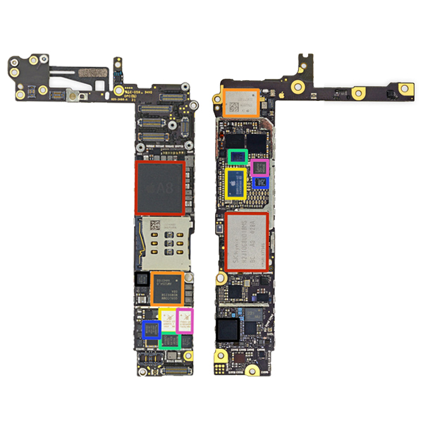 تصاویر مادربورد آیفون 6 16 گیگابایت، تصاویر iPhone 6 Mainboard 16GB