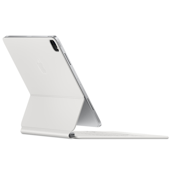 عکس Magic Keyboard for iPad Pro 12.9 inch (5th generation) White، عکس مجیک کیبورد سفید برای آیپد پرو 12.9 اینچ 2021
