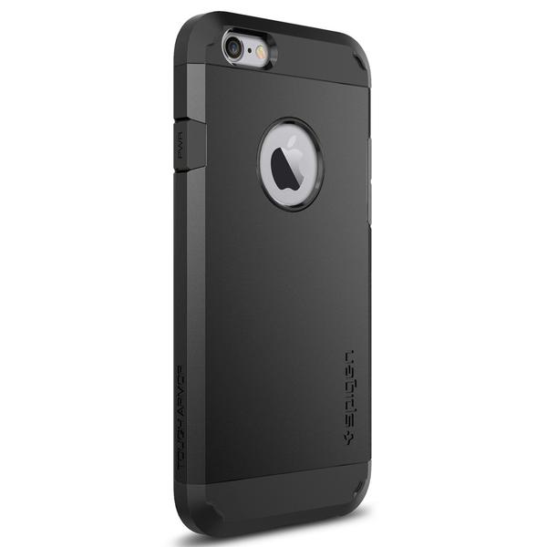 آلبوم iPhone 6s/6 Case Spigen Tough Armor Black، آلبوم قاب اسپیگن مدل Tough Armor مشکی مناسب برای آیفون 6 و 6 اس