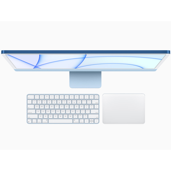 عکس آی مک iMac 24 inch M1 Blue CTO 7-Core GPU 256GB 2021، عکس آی مک 24 اینچ M1 آبی سفارشی هارد 256 رم 16 گیگابایت سال 2021
