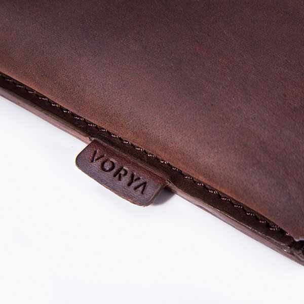 آلبوم VORYA Retina Leather Portfolio 13" Chocolate Brown، آلبوم کیف چرمی وریا مناسب برای مک بوک 13 اینچ (قهوه ای شکلاتی)