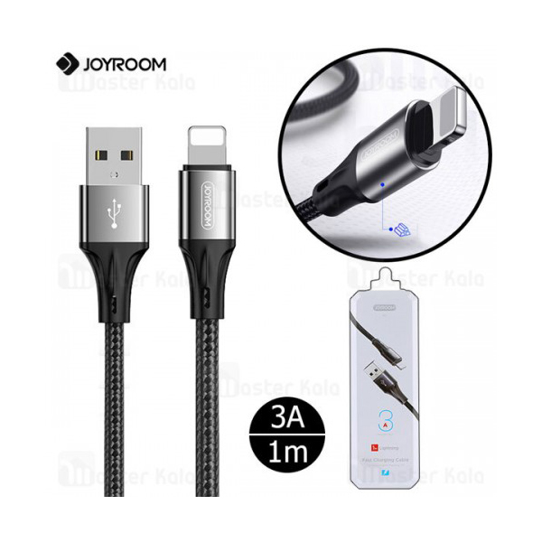 عکس کابل شارژ USB به لایتنینگ جوی روم مدل N1 یک متری، عکس Joyroom N1 USB to Lightning Cable 1m