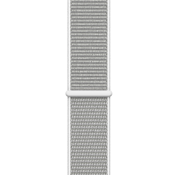 آلبوم ساعت اپل سری 4 سلولار بدنه آلومینیوم نقره ای و بند اسپرت لوپ صدفی 40 میلیمتر، آلبوم Apple Watch Series 4 Cellular Silver Aluminum Case with Seashell Sport Loop 40mm