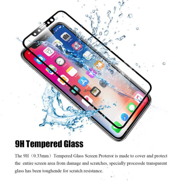 گالری محافظ ضد ضربه صفحه نمایش آیفون ایکس، گالری iPhone X Full Cover Tempered Glass