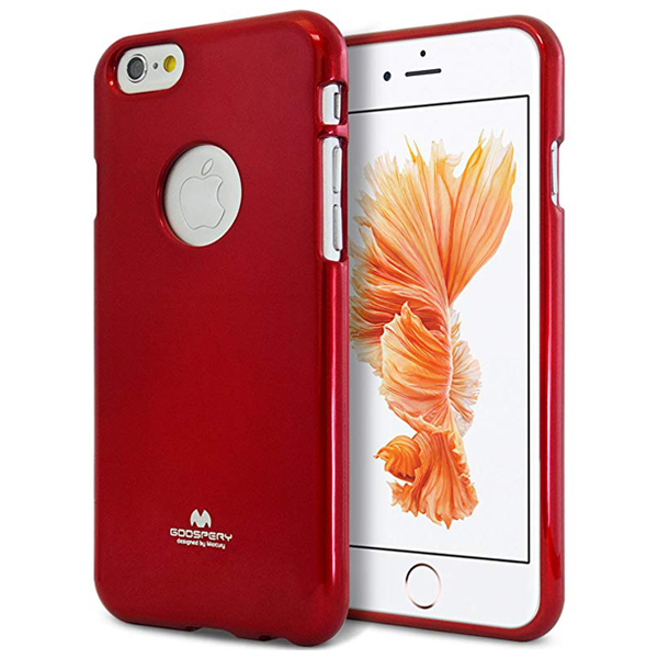 عکس قاب گوسپری قرمز مناسب برای آیفون 4.7 اینچی، عکس Goospery i Jelly Case for iPhone 4.7 inch - Red